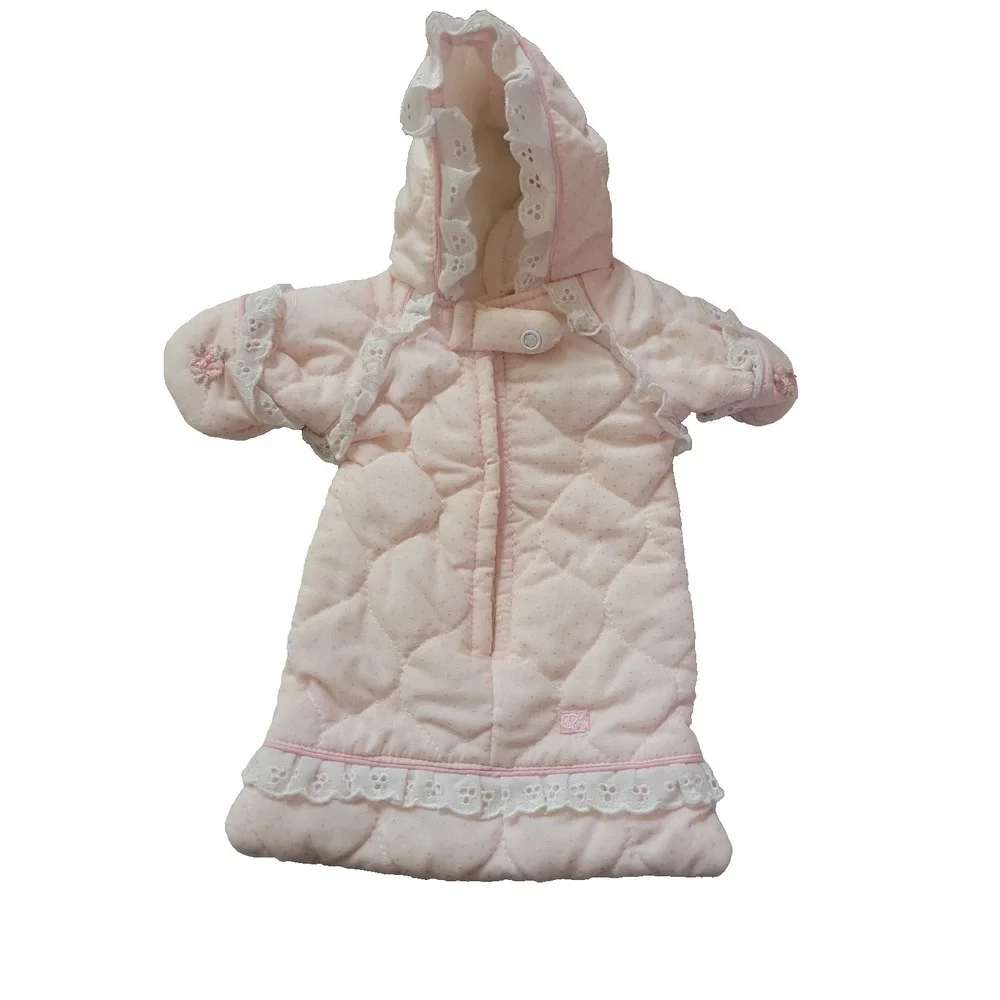 Vtg 1987 Coleco‎ Cabbage Patch Kids CPK Pink Quilted Bunting Sleeper 80s